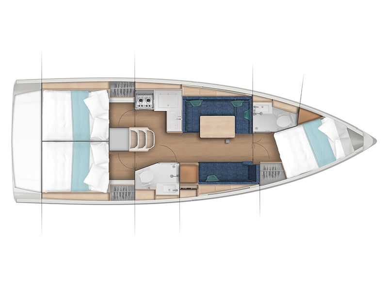Sun Odyssey 380 Grundriss 3 Kabinen 2 WC by Trend Travel Yachting.jpg